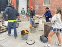 Ceramics Class Takes on the Art of Raku Ceramics Class Takes on the Art of Raku